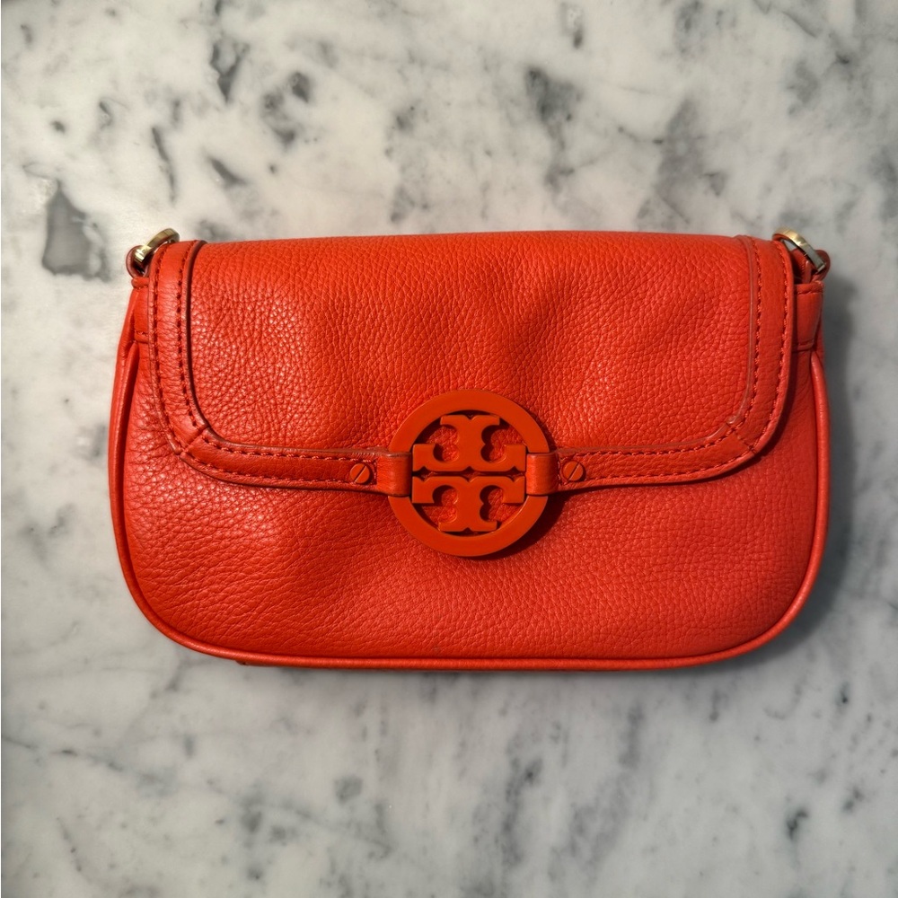 Tory Burch Vibrant Orange Clutch